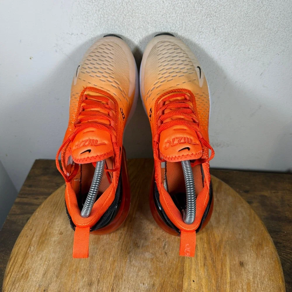 Nike Air Max 270 Womens 8.5 Orange Juice Tan Gradient Sneakers DQ8585-801